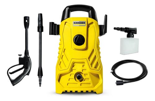 Lavadora de Alta Pressão Kärcher Compacta 1.500 PSI 1400W 300L/h com Aplicador de Detergente e Lança Regulável