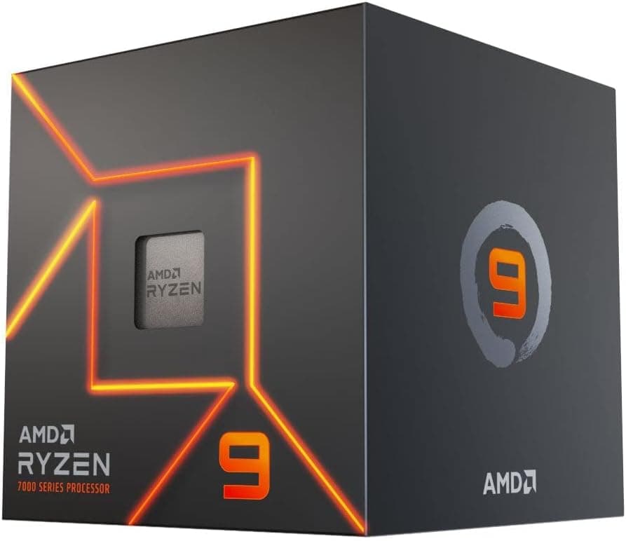 Processador AMD Ryzen 9 7900 Box(AM5/12Cores/24Threads/5.4GHz/76MB Cache/Radeon GraphicsCooler Wraith) C/Video/Cooler