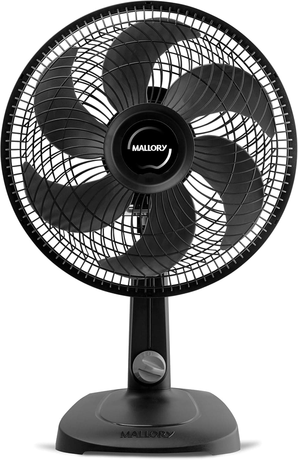 Ventilador de Mesa Mallory Turbo Compact 30 cm, Silencioso, Hélice de 6 pás, Grade Especial em Sistema TS, Máxima Vazão e Mínimo Ruído -127V