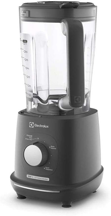 Liquidificador Electrolux 1000W 2,7L Efficient com TriForce 5 Velocidades Cinza EBL1000 127V