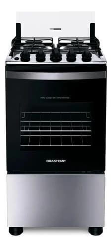 Fogão Brastemp 4 Bocas Inox Bfo4nbr - Bivolt