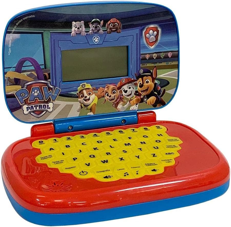 Laptop Infantil, Patrulha Canina, Brinquedo Educativo - Candide - Bilíngue