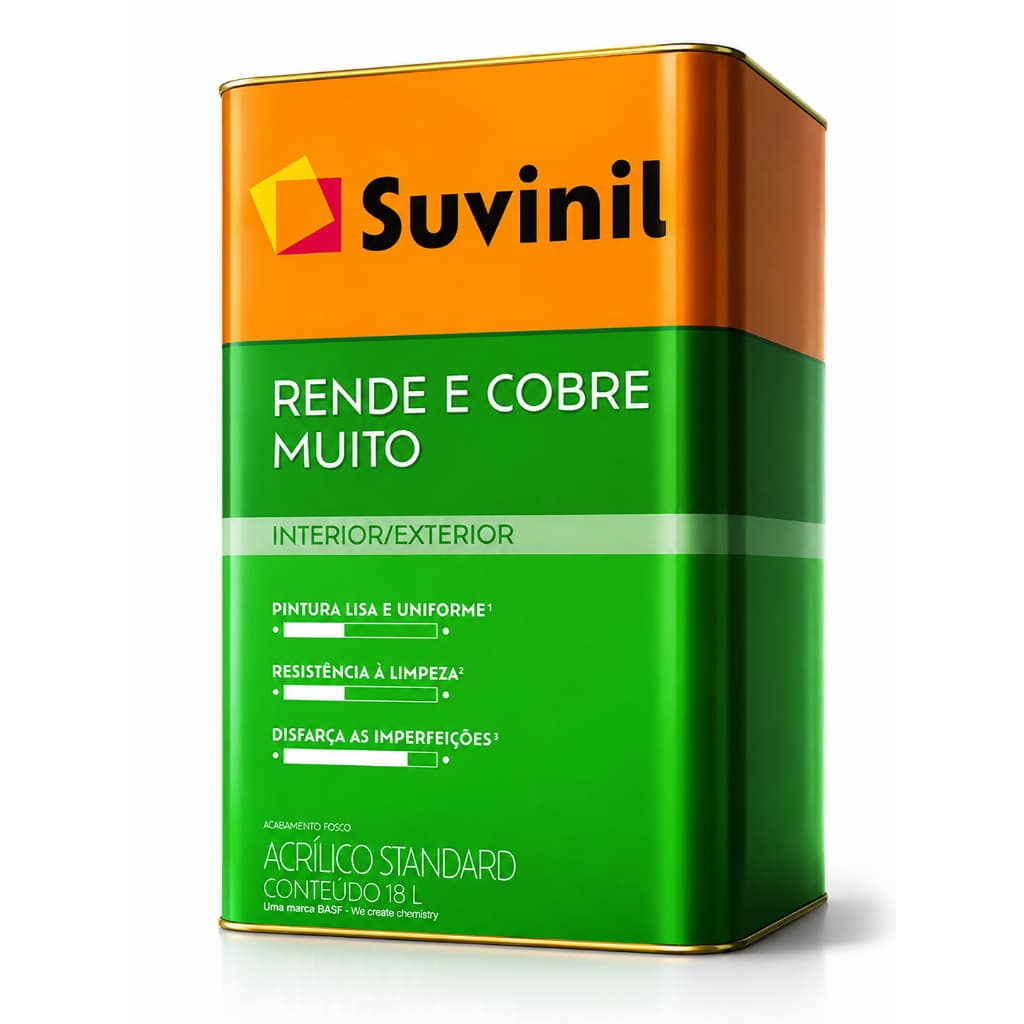 Tinta Rende & Cobre Muito Cores Básicas 18L Suvinil
