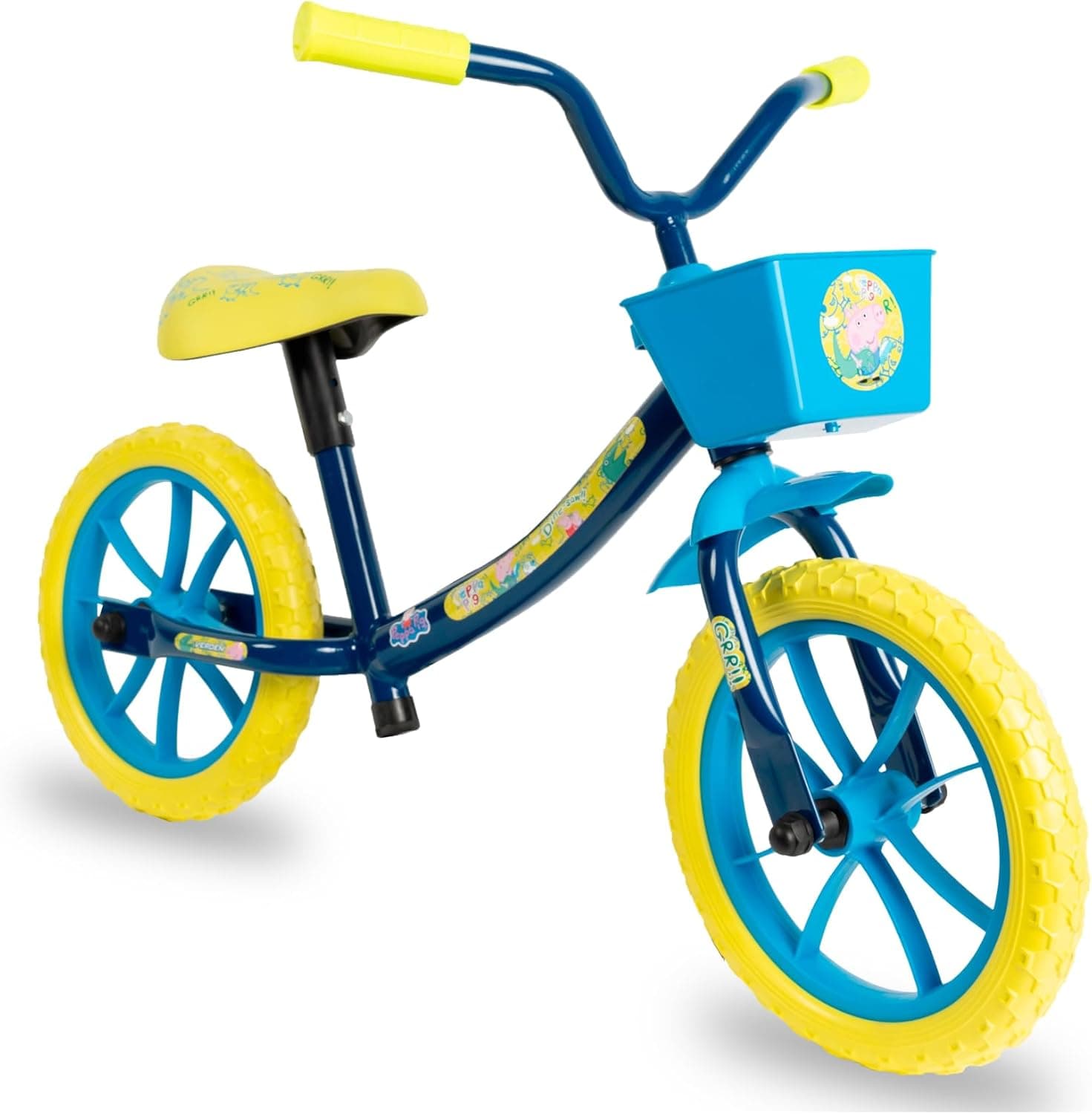 Verden Bicicleta de Equlibrio sem pedal Balance Peppa George com cestinha