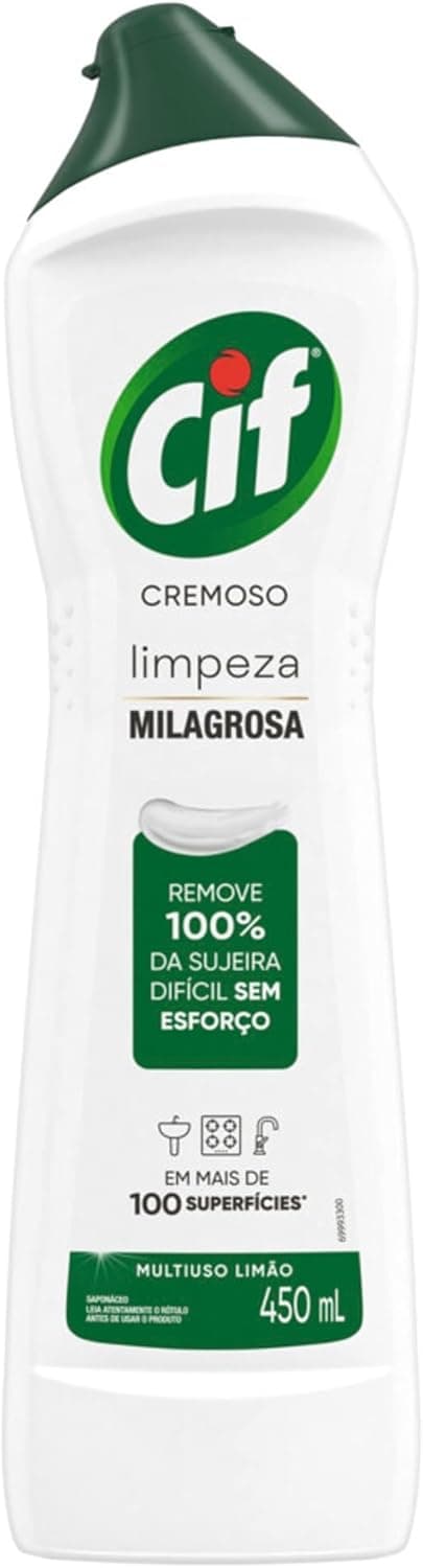 CIF Cremoso Limpreza Milagrosa Limão para casa 450ml