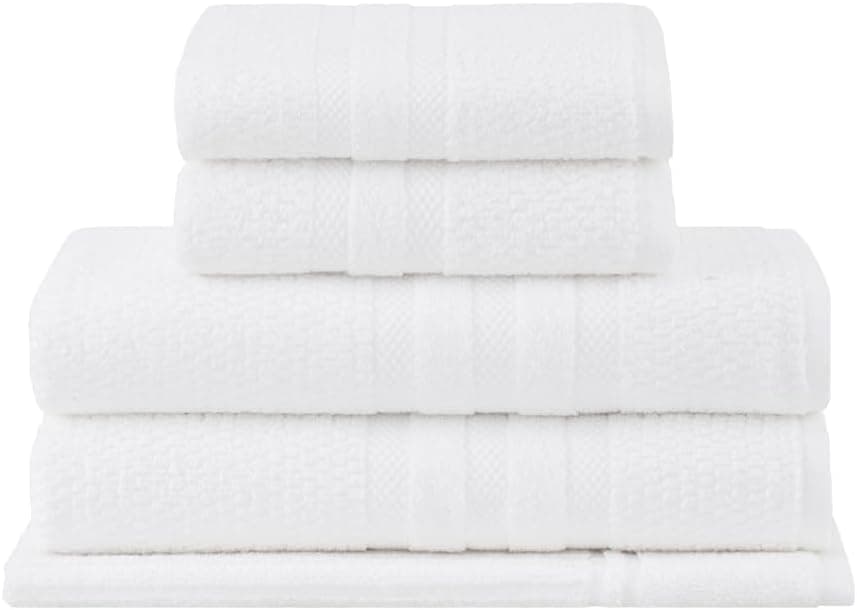 Buddemeyer Jogo de Toalhas Vanilla Extra Soft Banho Branco 5 peças