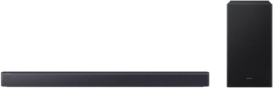 Soundbar Samsung HW-B450F, com 2.1 canais, 300W, Bluetooth, Subwoofer sem fio e Dolby Audio